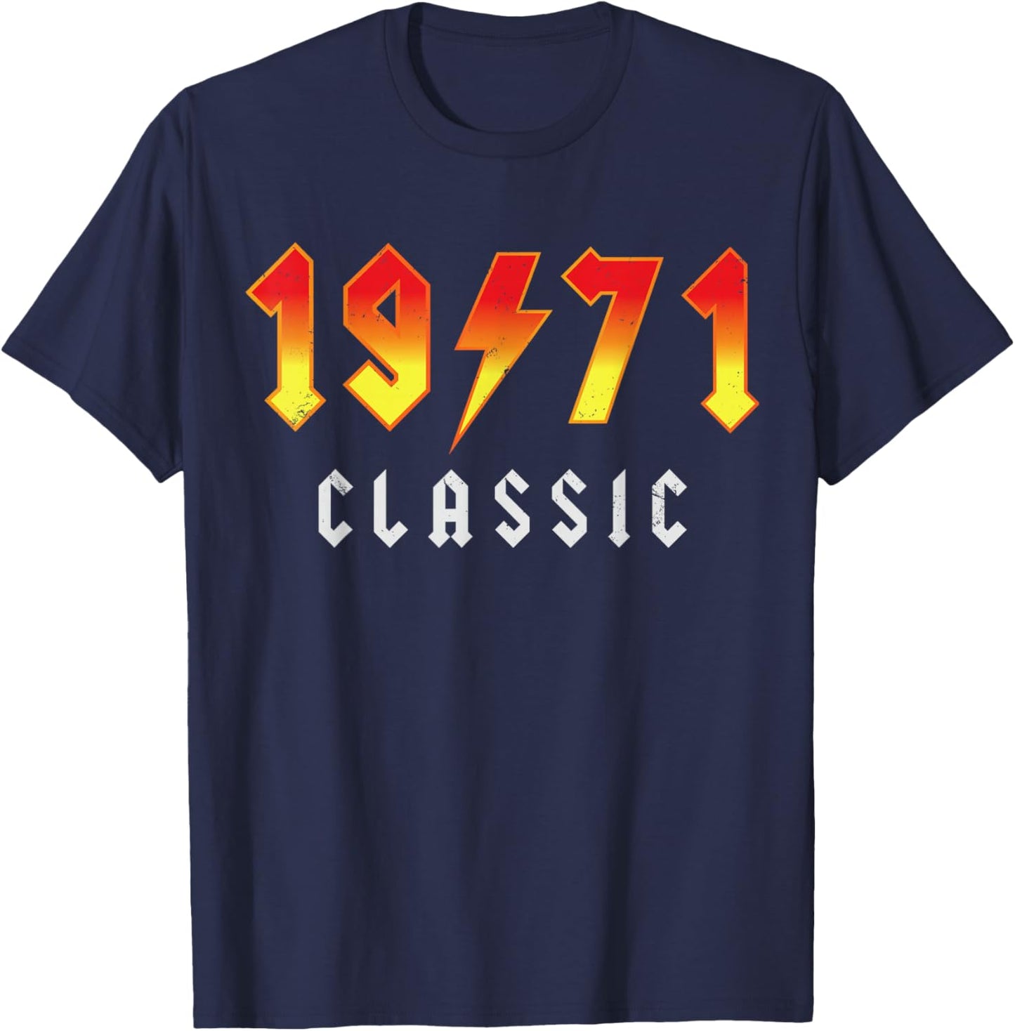 Classic 55 Birthday Decorations Men 55yr 1971 55th Birthday T-Shirt - T-Shirt | Navy