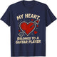 My Heart Belongs to A Guitar Player T-Shirt - T-Shirt | Navy