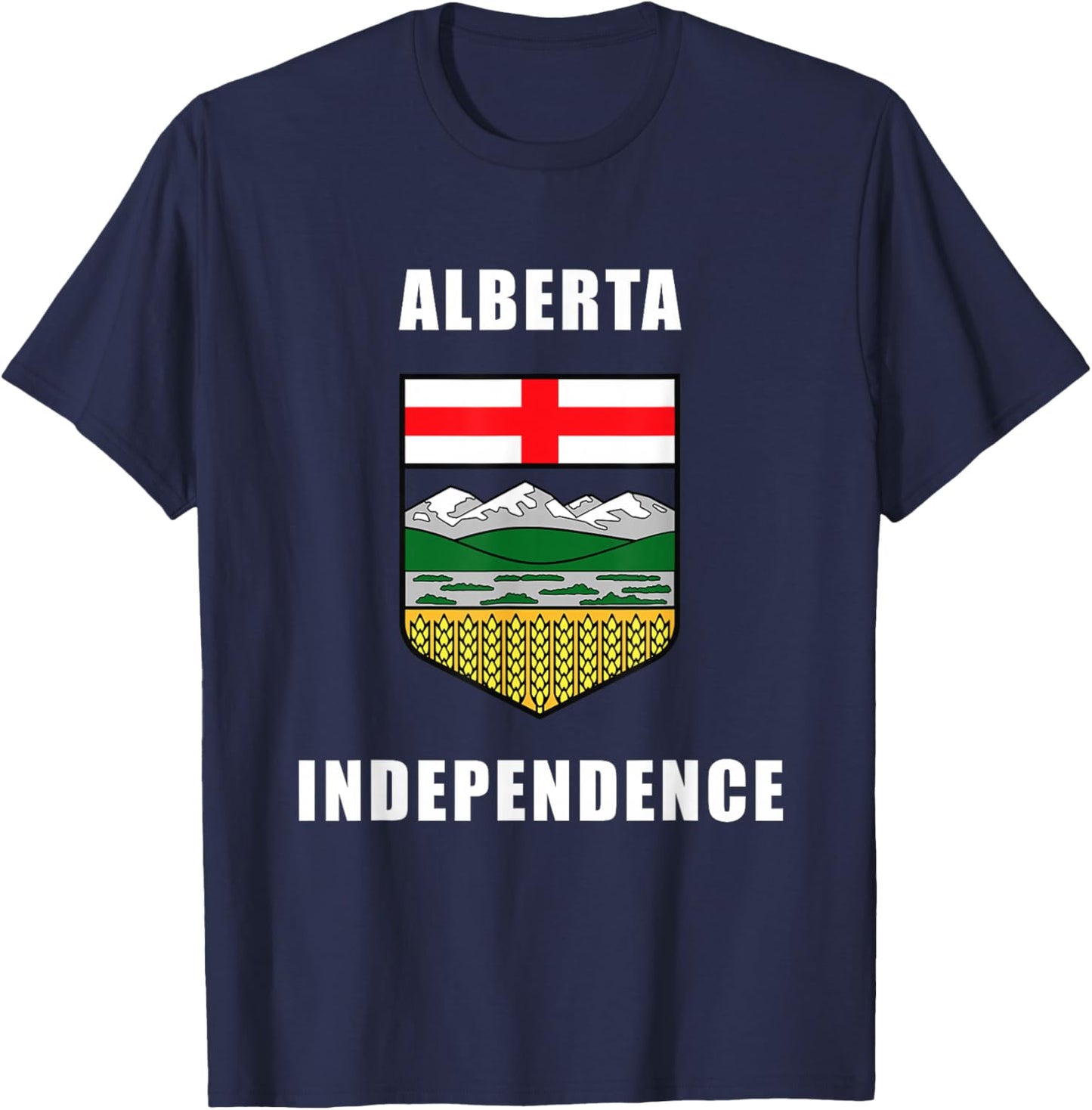 Alberta Independence – Coat of Arms Canada 2026 (Blue) T-Shirt - T-Shirt | Navy