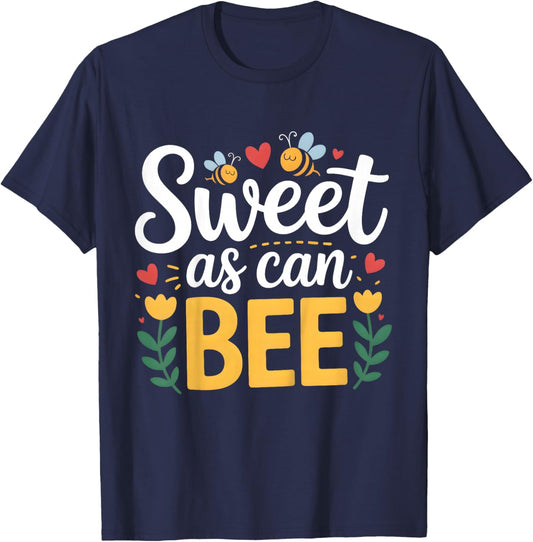 Kids Sweet As Can Bee T-Shirt - T-Shirt | Navy