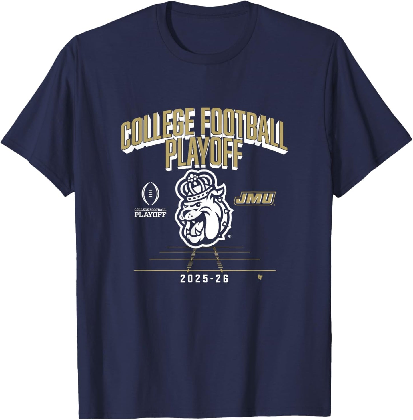 James Madison Dukes College Football Playoff Mascot 2025 T-Shirt - T-Shirt | Navy