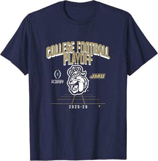 James Madison Dukes College Football Playoff Mascot 2025 T-Shirt - T-Shirt | Navy
