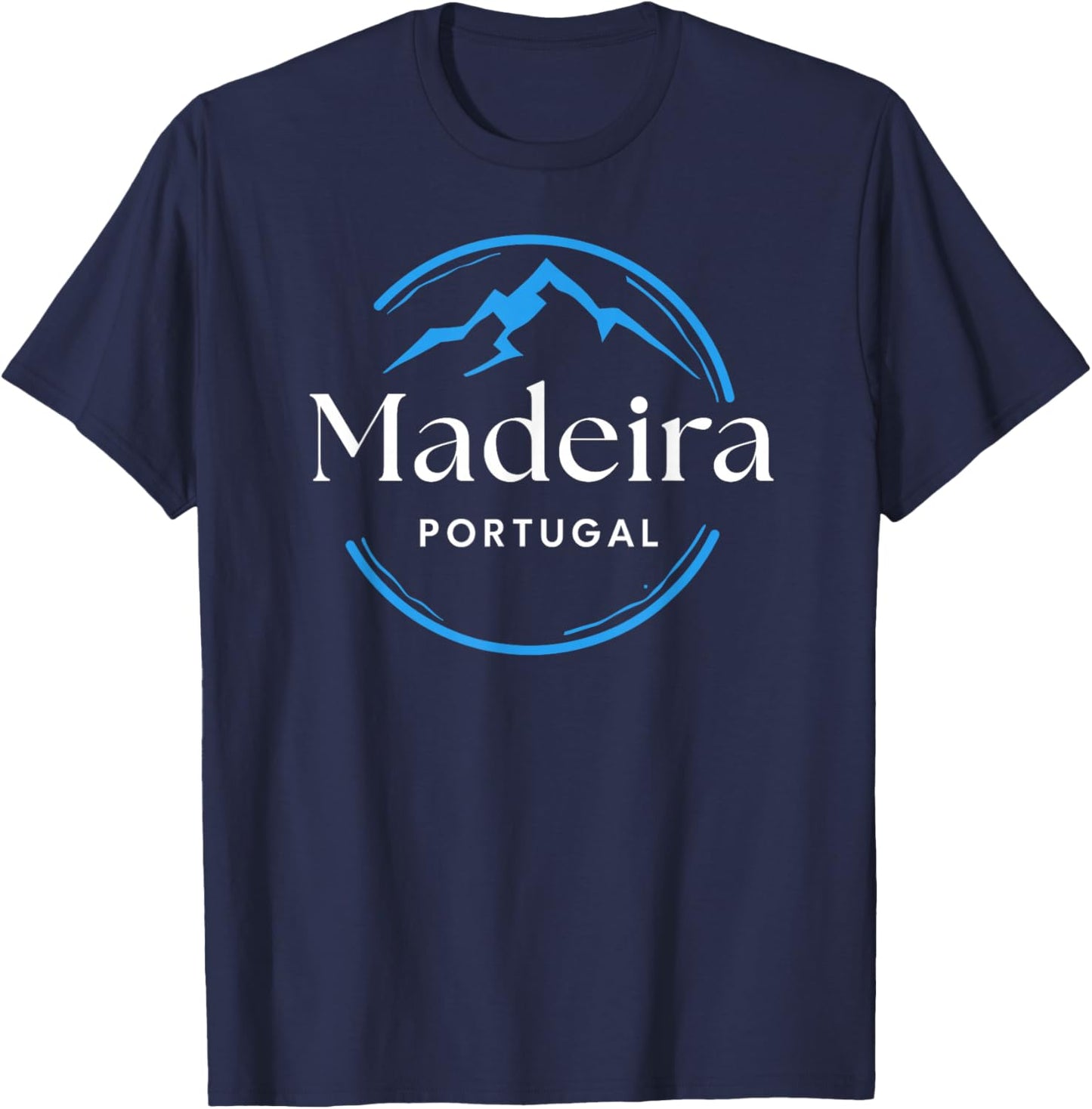 Madeira Portugal Vintage Retro Souvenirs Mountains T-Shirt - T-Shirt | Navy