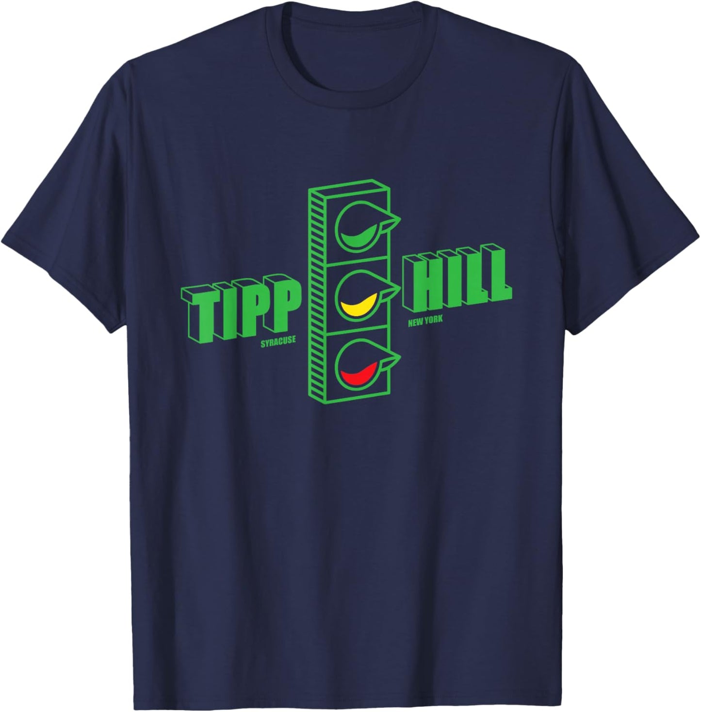 TIPP Hill Upside Down Traffic Light T-Shirt - T-Shirt | Navy