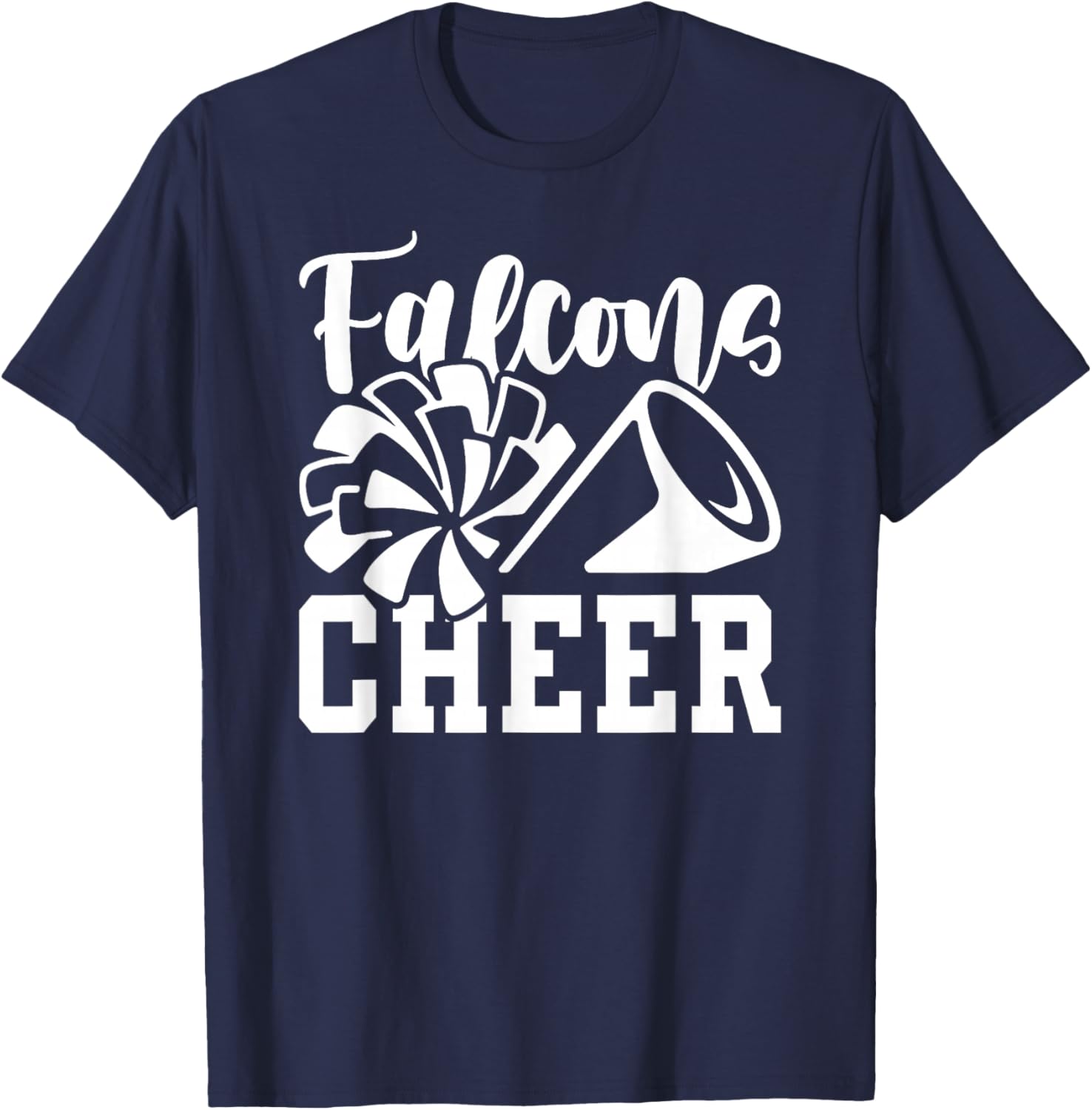 Cheer Falcons Back to School Spirit T-Shirt - T-Shirt | Navy
