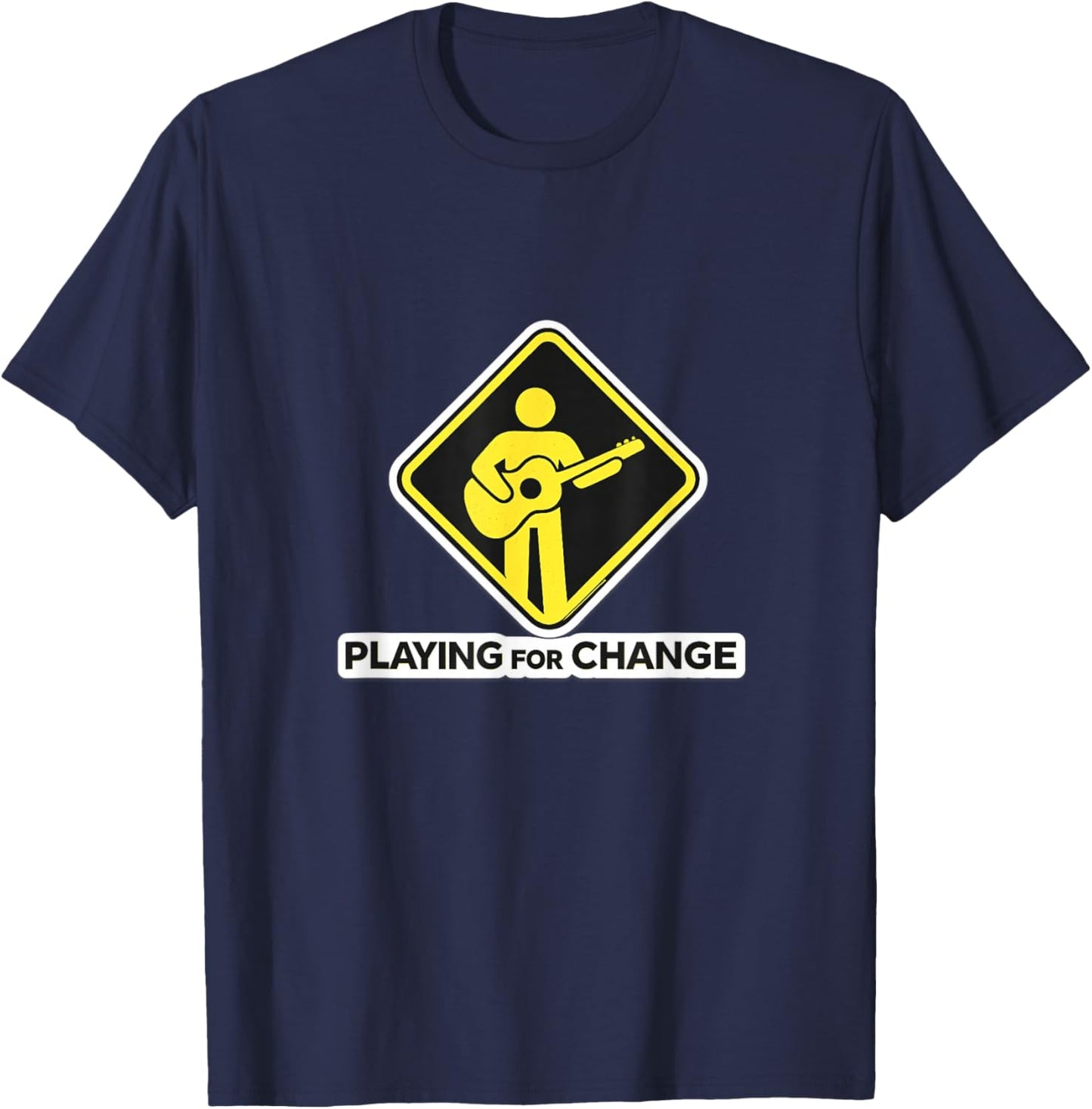 Peace Through Music Playing for Change T-Shirt - T-Shirt | Navy