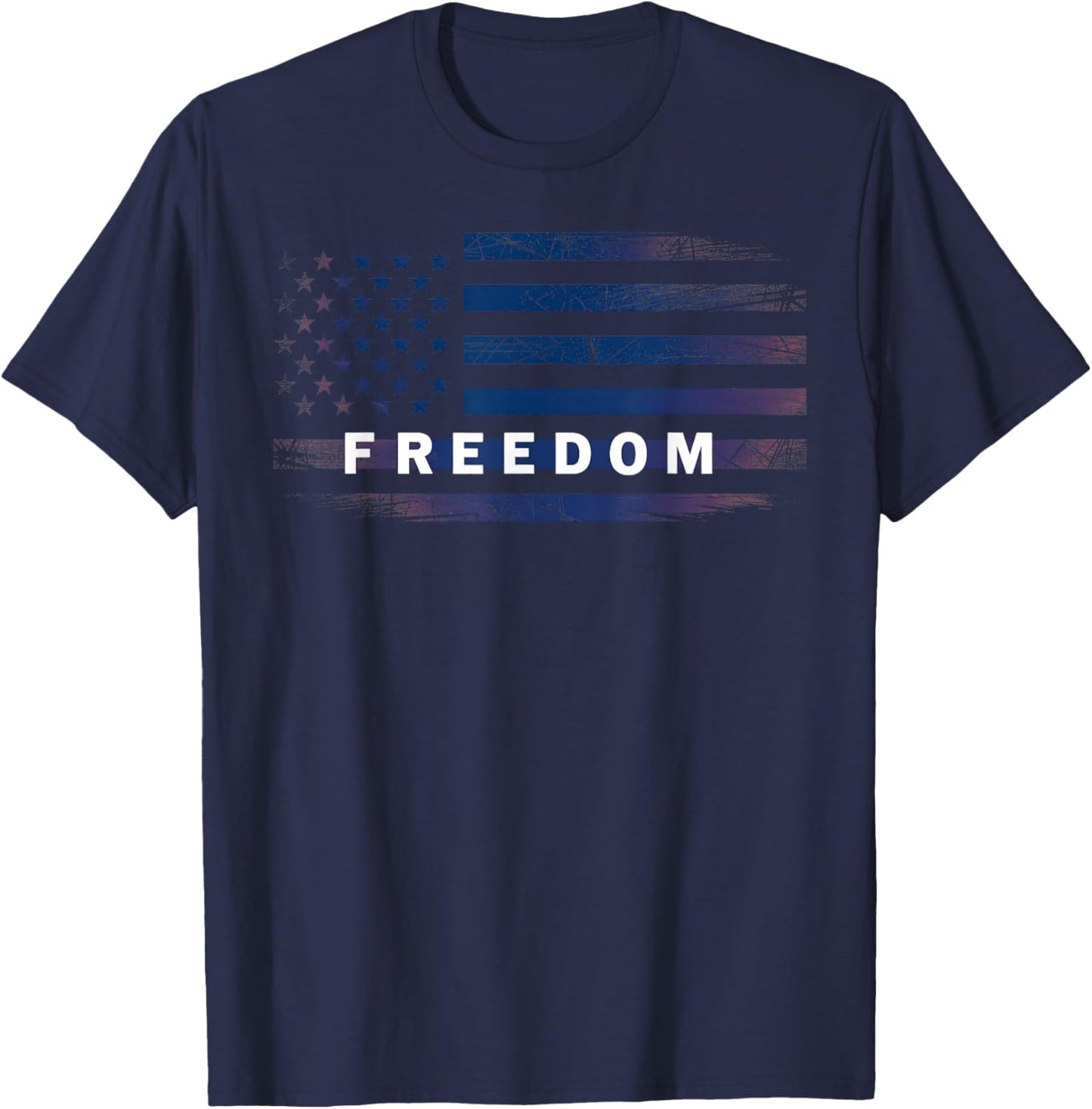 American Flag Freedom T-Shirt - T-Shirt | Navy