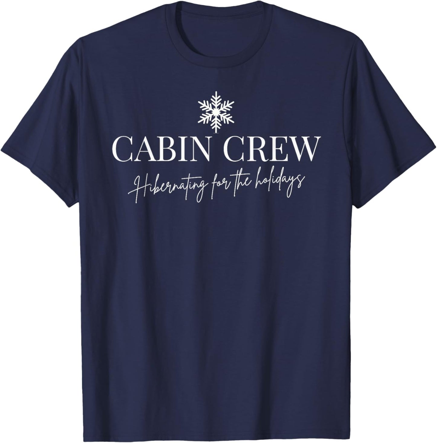 Cabin Crew Christmas pjs Family Christmas Pajamas T-Shirt - T-Shirt | Navy