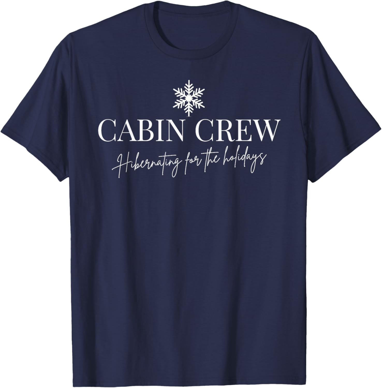Cabin Crew Christmas pjs Family Christmas Pajamas T-Shirt - T-Shirt | Navy