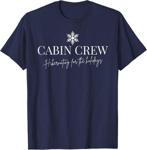 Cabin Crew Christmas pjs Family Christmas Pajamas T-Shirt - T-Shirt | Navy