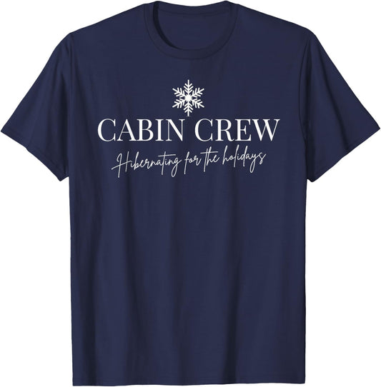 Cabin Crew Christmas pjs Family Christmas Pajamas T-Shirt - T-Shirt | Navy