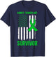 Kidney Transplant Survivor US Flag Kidney Recipient T-Shirt - T-Shirt | Navy