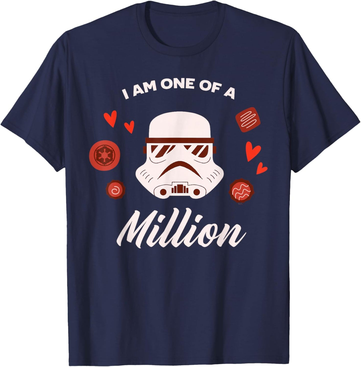 Star Wars Valentine's Day Stormtrooper I am One of a Million T-Shirt - T-Shirt | Navy