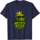 Moss Boss Funny Moss Lover Terrarium Humor T-Shirt - T-Shirt | Navy