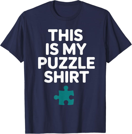 Funny Jigsaw Puzzle Enthusiast My Puzzle T-Shirt - T-Shirt | Navy