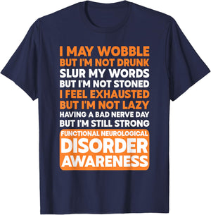 Functional Neurological Disorder FND Warrior T-Shirt - T-Shirt | Navy