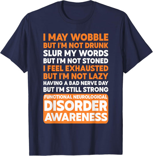 Functional Neurological Disorder FND Warrior T-Shirt - T-Shirt | Navy