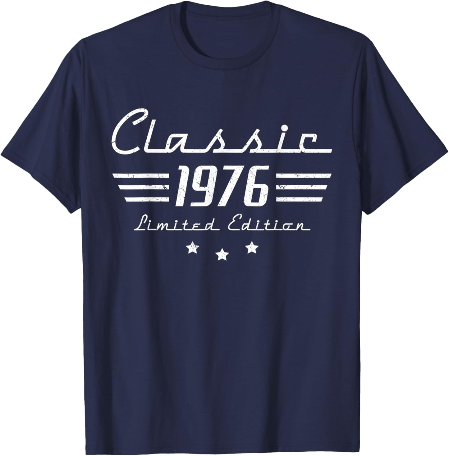 50 Year Old Gifts Men Vintage Classic Car 1976 50th Birthday T-Shirt - T-Shirt | Navy