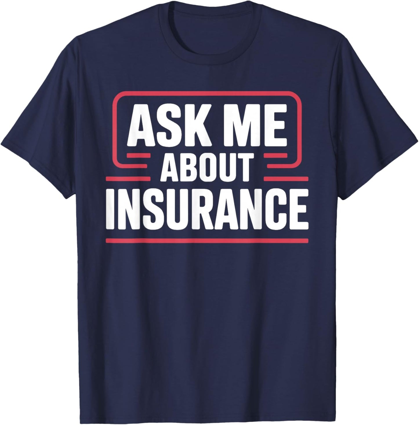 Funny Insurance Agent Design Women Insurance Broker T-Shirt - T-Shirt | Navy
