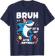 Bruh It's My 4th Shark Birthday Funny Kids Boys Girls T-Shirt - T-Shirt | Navy