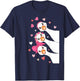 Funny Valentine Goose Cute Hearts Girl Women Kid T-Shirt - T-Shirt | Navy