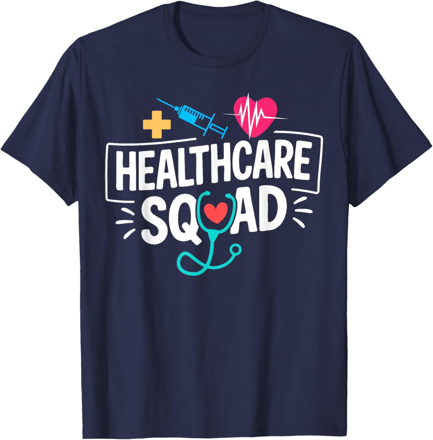 Cute Healthcare Squad T-Shirt - T-Shirt | Navy
