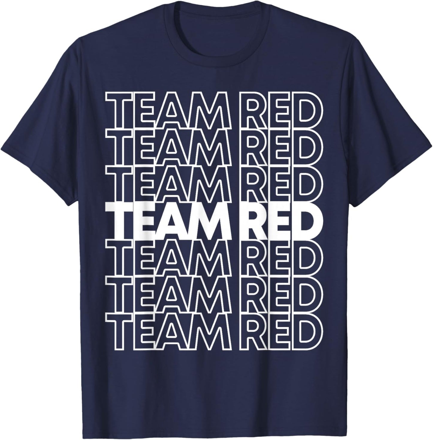 Team Red School Spirit T-Shirt - T-Shirt | Navy