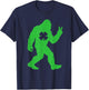 Retro Funny St Patrick's Day Bigfoot Shamrock Men Women Kids T-Shirt - T-Shirt | Navy