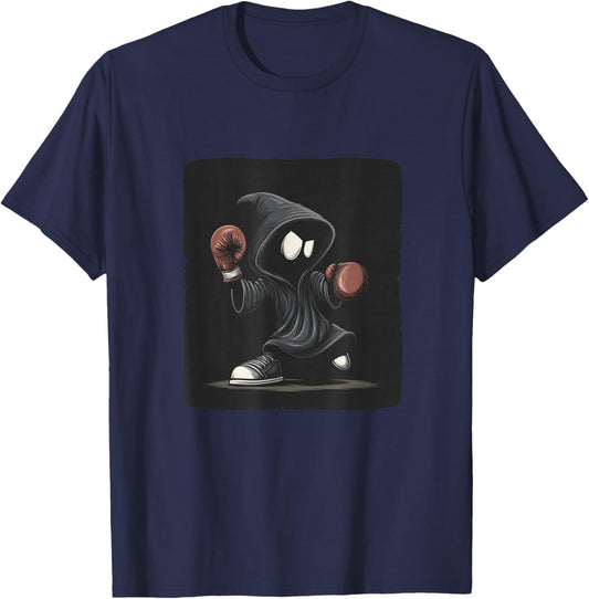 Cool Shadow Boxing Grim Reaper Costume T-Shirt - T-Shirt | Navy