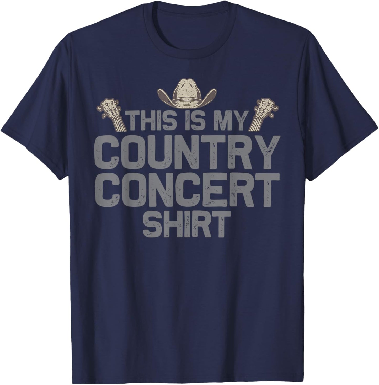 Cool Country Music Art Women Classic Country Concert T-Shirt - T-Shirt | Navy