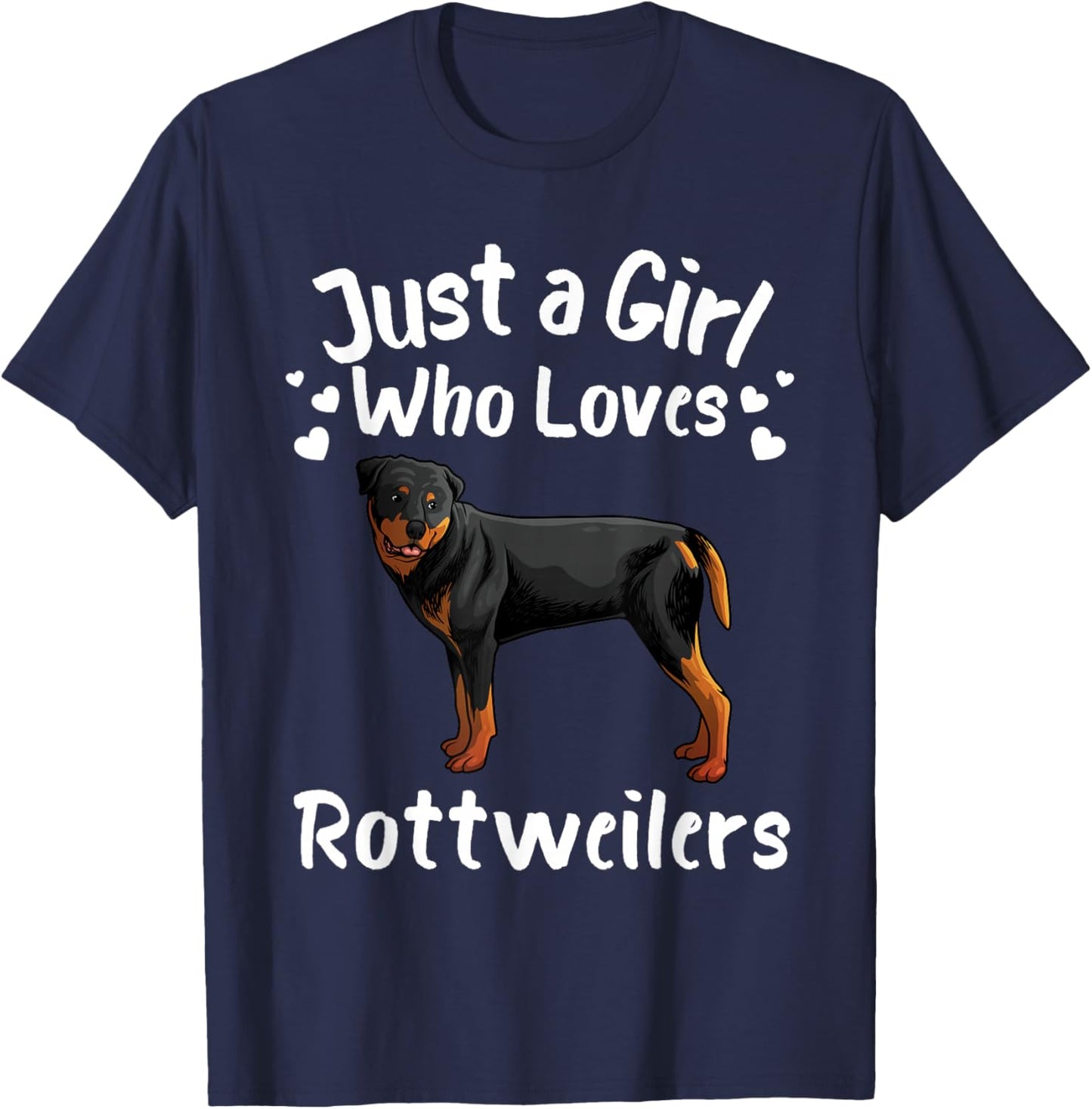 Best Rottweiler Design Girls Rottie Dog Rottweiler T-Shirt - T-Shirt | Navy