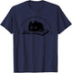 Too Nonfictiony Outside Cat Book T-Shirt - T-Shirt | Navy