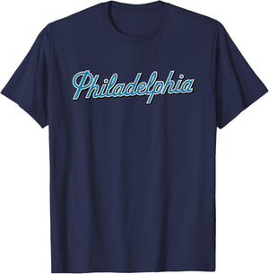 Philadelphia Brotherly Love Philly T-Shirt - T-Shirt | Navy