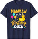 Mawmaw of The Birthday Duck Boy Rubber Duck Bday Family T-Shirt - T-Shirt | Navy