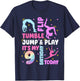 Kids 9 Year Old Bday Gymnast 9th Gymnastics Birthday Girl T-Shirt - T-Shirt | Navy