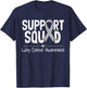 Support Lung Cancer Awareness White Ribbon Kids T-Shirt - T-Shirt | Navy