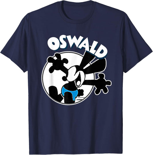 Oswald Rabbit Vintage Cartoon T-Shirt - T-Shirt | Navy