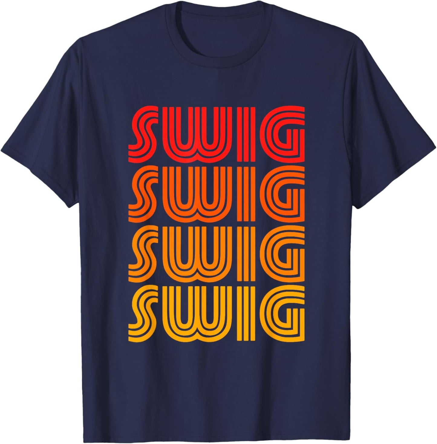 Swig Heart Funny Cute Favorite Word Sip Drink Beverage Fan T-Shirt - T-Shirt | Navy