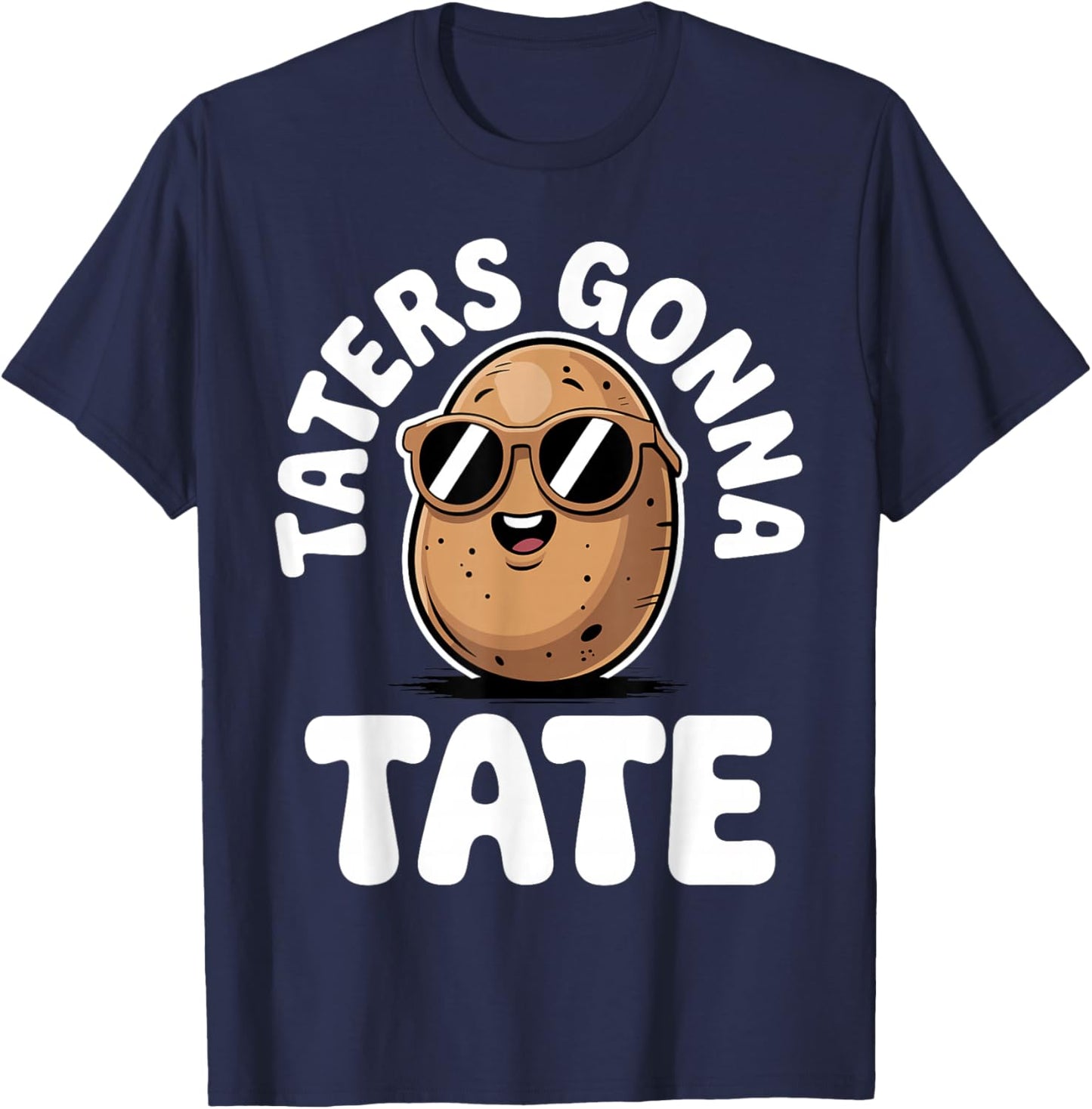 Potato Novelty Women Adult Potato Gag Potato Lovers T-Shirt - T-Shirt | Navy