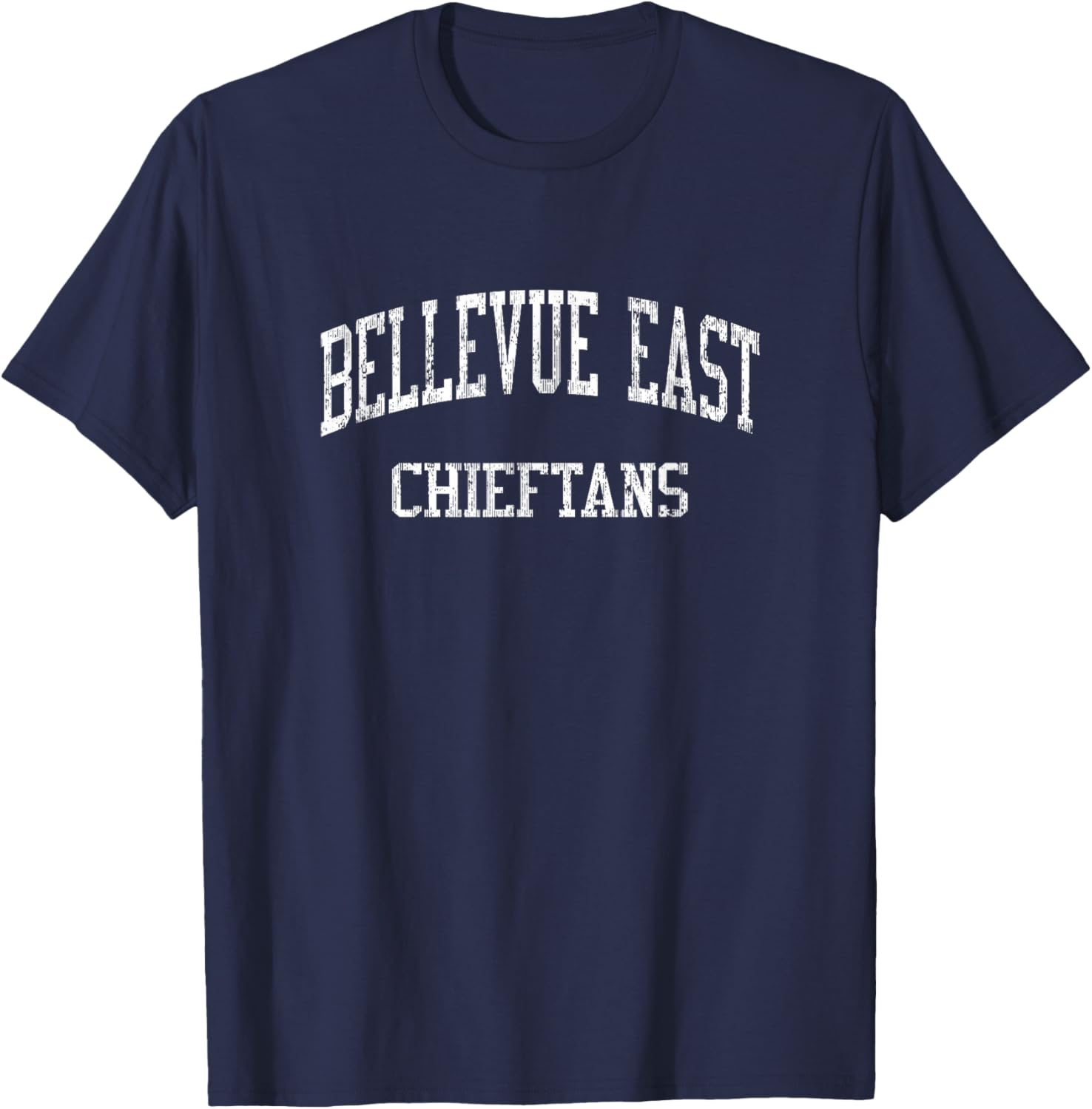 Bellevue East High School HS Bellevue NE Vintage Sports T-Shirt - T-Shirt | Navy