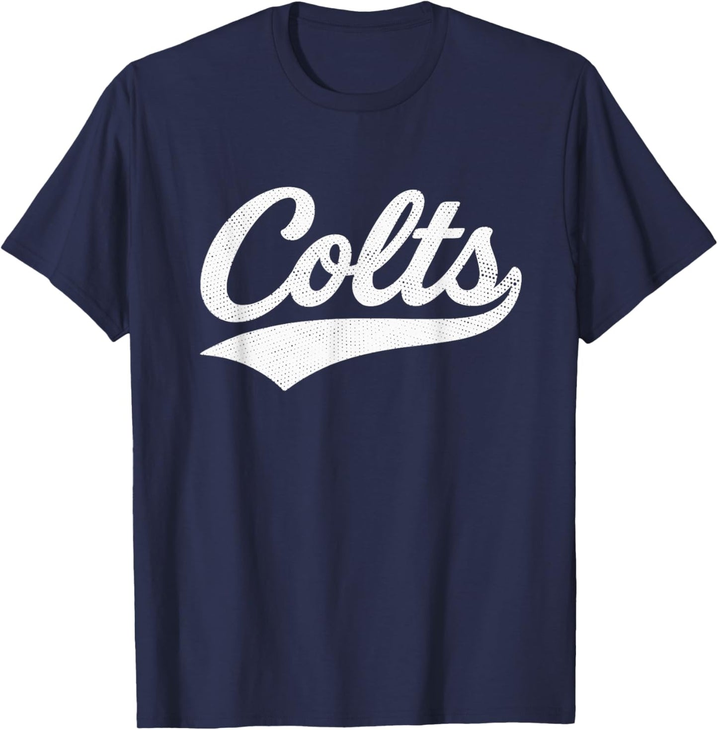 Colts Name Vintage Retro Men Women Kids Girls T-Shirt - T-Shirt | Navy