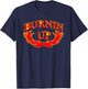 Burnin Up Flame Vintage Jonas T-Shirt - T-Shirt | Navy