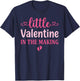 Little Valentine in The Making Valentine's Day Pregnancy T-Shirt - T-Shirt | Navy