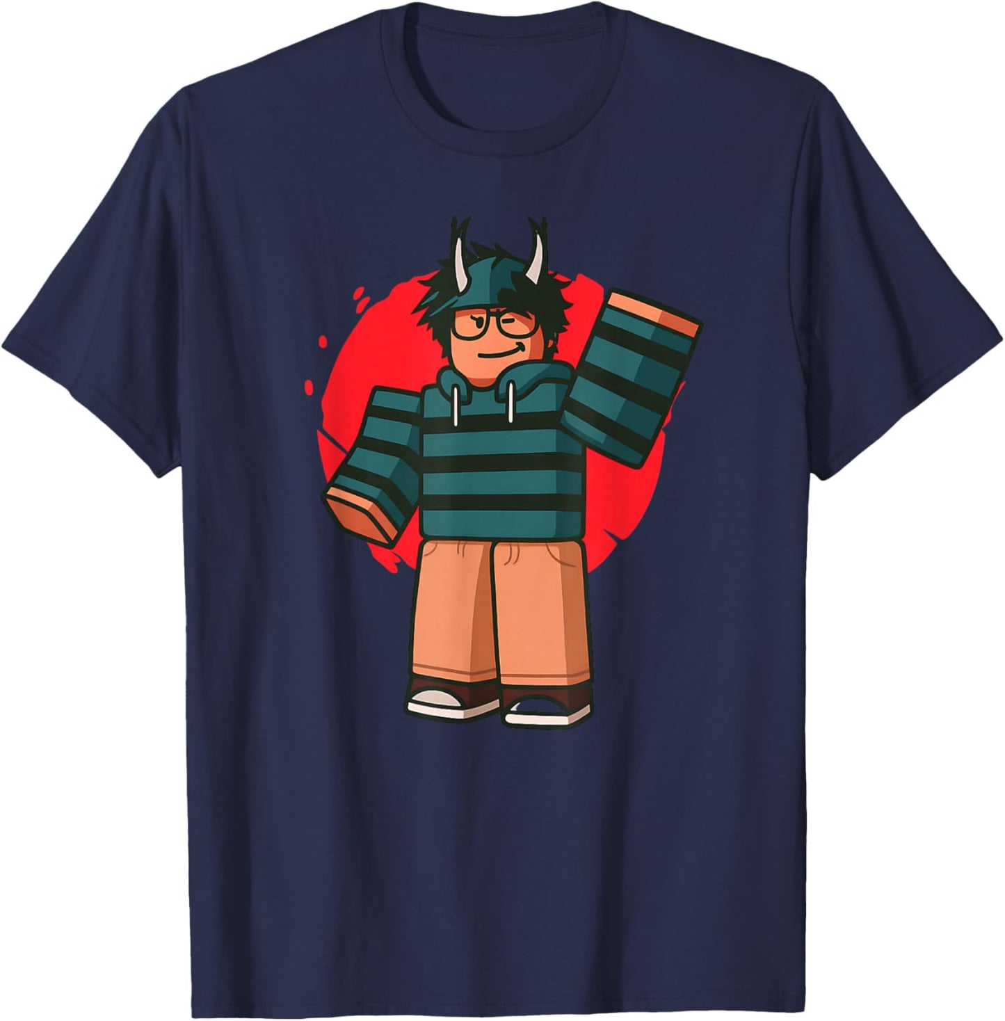 Blox noob Funny Meme Gaming for Gamers T-Shirt - T-Shirt | Navy