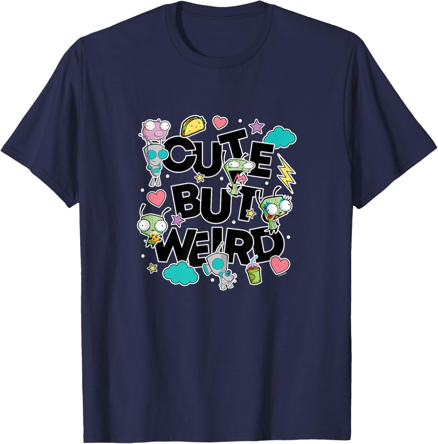 Invader Zim - Gir - Cute But Weird T-Shirt - T-Shirt | Navy