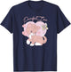 Precious Moments Purrfect Love Cat Sweet Cute Retro Kitty T-Shirt - T-Shirt | Navy