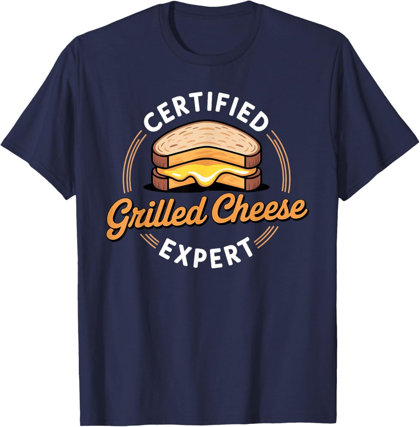 Funny Grilled Cheese Art Women Grilled Cheese Lover T-Shirt - T-Shirt | Navy