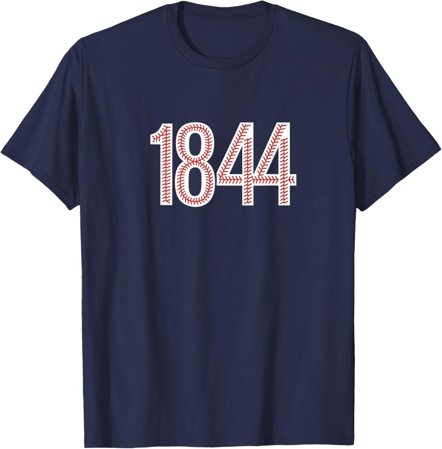 1844 - Baseball Style T-Shirt - T-Shirt | Navy