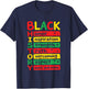 Black History Month Melanin African American Men Women Kids T-Shirt - T-Shirt | Navy