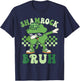St Patricks Day Shamrock Bruh Dabbing Clover Boys Kids T-Shirt - T-Shirt | Navy